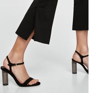 Zara High Heel Sandals with Acrylic Heel